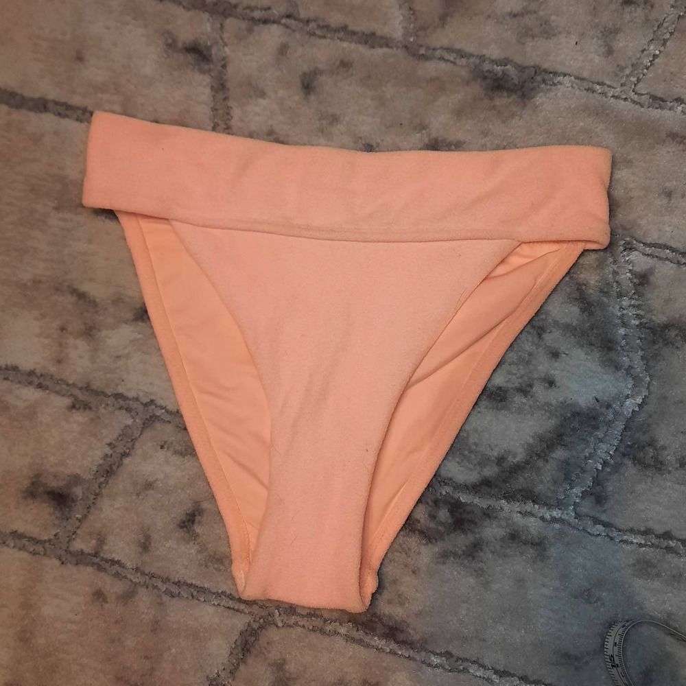 TOP SHOP NWOT Orange High Waist High Leg Cut Cheeky Bikini Bottom sz2